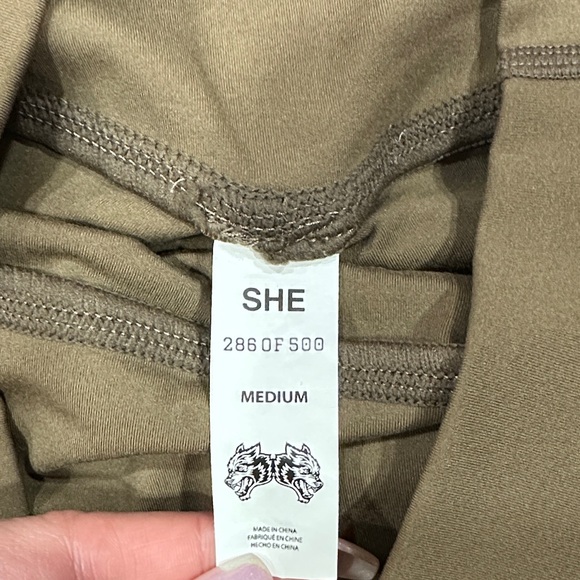 Darc Sport Brown Athletic Shorts with White Floral Design - Picture 2 of 3